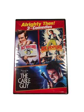 Alrighty Then! 3-Comedies NEW SEALED DVD Ace Ventura 1 & 2 Plus The Cable Guy
